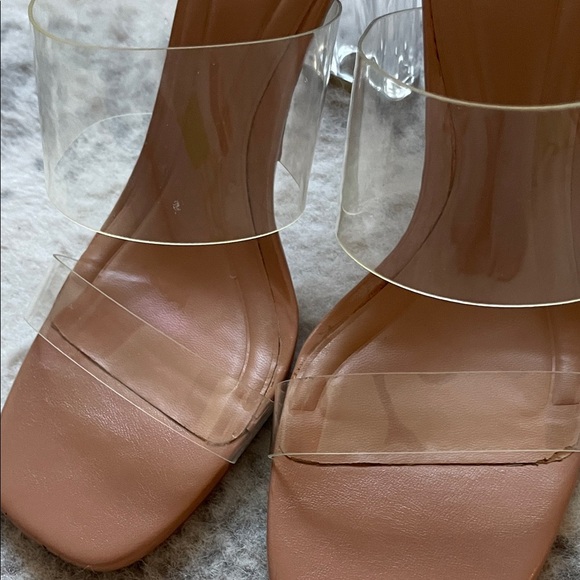 Zara Women's Transparent and Tan Heels - Picture 9 of 10